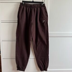 Brown Gymshark Training Fleece Joggers
